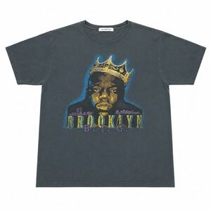 Daydreamer Notorious BIG Brooklyn T-Shirt Faded Charcoal Biggie Smalls